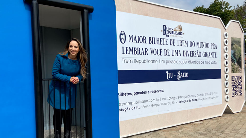 O maior bilhete de Trem do Mundo fica em Itu